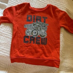 Kids Orange Dirt Crew Sweatshirt